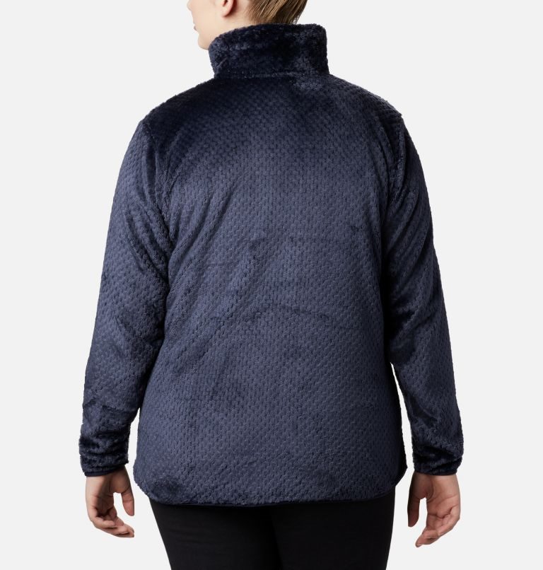 Women's Columbia Fireside II Plush Full Zip Fleece Jackets Navy | Plus Size CA-U01LA